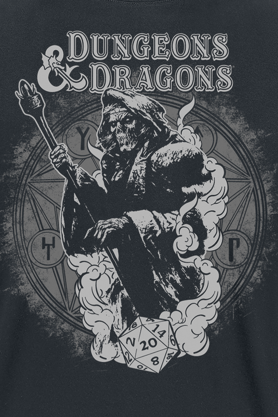 T-Shirt Manches courtes Gaming de Donjons & Dragons - Lich - S à XXL - pour Homme - noir - Donjons & Dragons - View 2