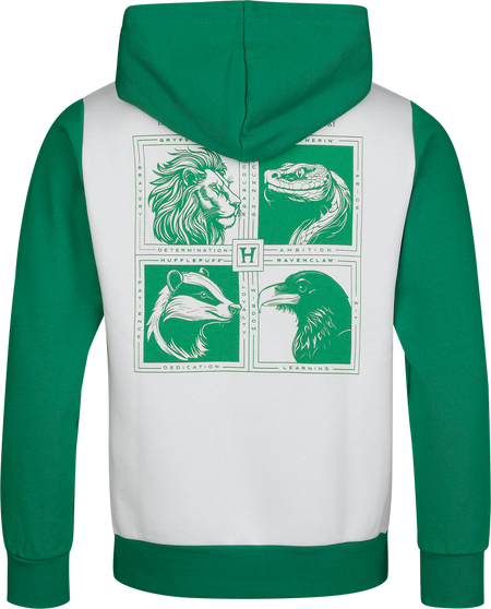 Sweat-shirt à capuche  de Harry Potter - Retour À Poudlard - S à 3XL - pour Homme - vert/blanc - Harry Potter - View 2