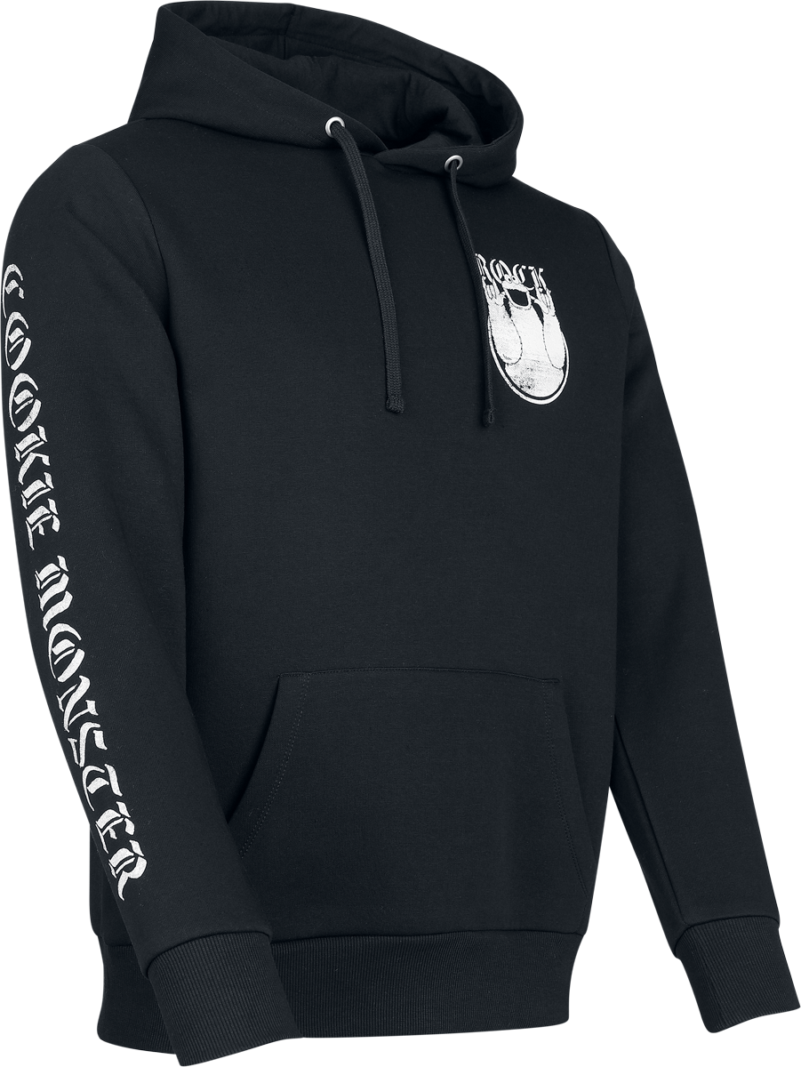 Sweat-shirt à capuche  de Sesame Street - Macaron le Glouton – Rock - S à 3XL - pour Homme - noir - Sesame Street - View 2