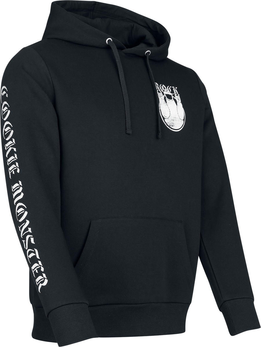 Sweat-shirt à capuche  de Sesame Street - Macaron le Glouton – Rock - S à 3XL - pour Homme - noir - Sesame Street - View 2