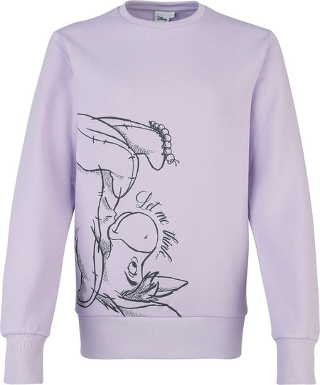 Sweat-shirt Disney de Winnie L'Ourson - Bourriquet - Let me think... - S à L - pour Femme - lilas - Winnie L'Ourson