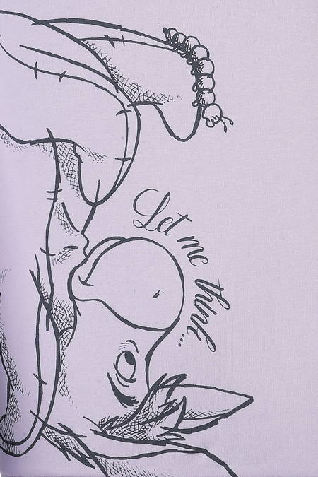 Sweat-shirt Disney de Winnie L'Ourson - Bourriquet - Let me think... - S à L - pour Femme - lilas - Winnie L'Ourson - View 2