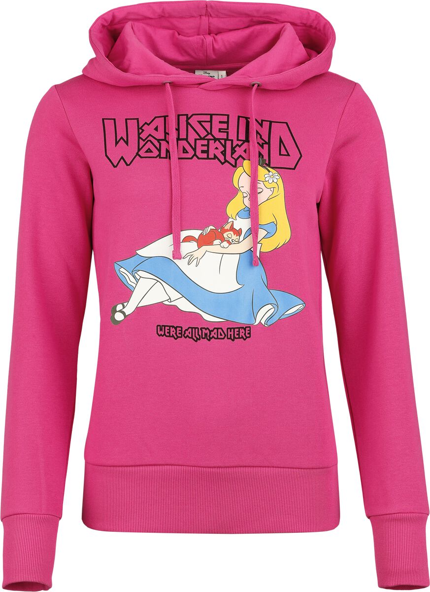 Sweat-shirt à capuche Disney de Alice Au Pays Des Merveilles - We're All Mad Here - S à 3XL - pour Femme - rose - Alice Au Pays Des Merveilles