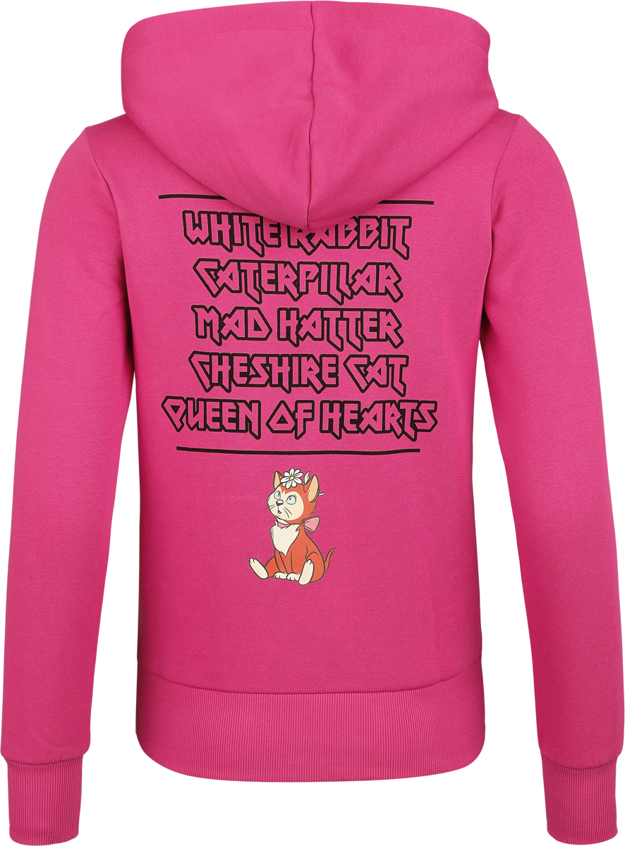 Sweat-shirt à capuche Disney de Alice Au Pays Des Merveilles - We're All Mad Here - S à 3XL - pour Femme - rose - Alice Au Pays Des Merveilles - View 2