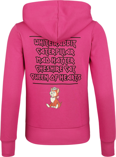 Sweat-shirt à capuche Disney de Alice Au Pays Des Merveilles - We're All Mad Here - S à 3XL - pour Femme - rose - Alice Au Pays Des Merveilles - View 2