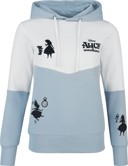 Sweat-shirt à capuche Disney de Alice au Pays des Merveilles - Silhouettes - S à 3XL - pour Femme - multicolore - Alice au Pays des Merveilles