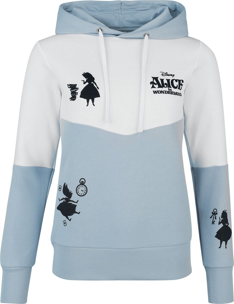 Sweat-shirt à capuche Disney de Alice au Pays des Merveilles - Silhouettes - S à 3XL - pour Femme - multicolore - Alice au Pays des Merveilles