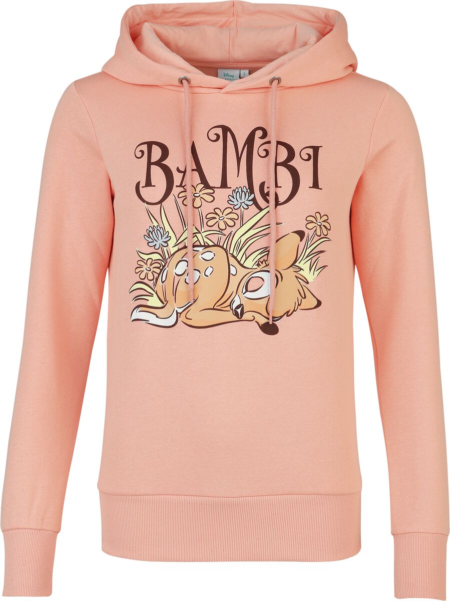 Sweat-shirt à capuche Disney de Bambi - Sleepy - S à XXL - pour Femme - abricot - Bambi