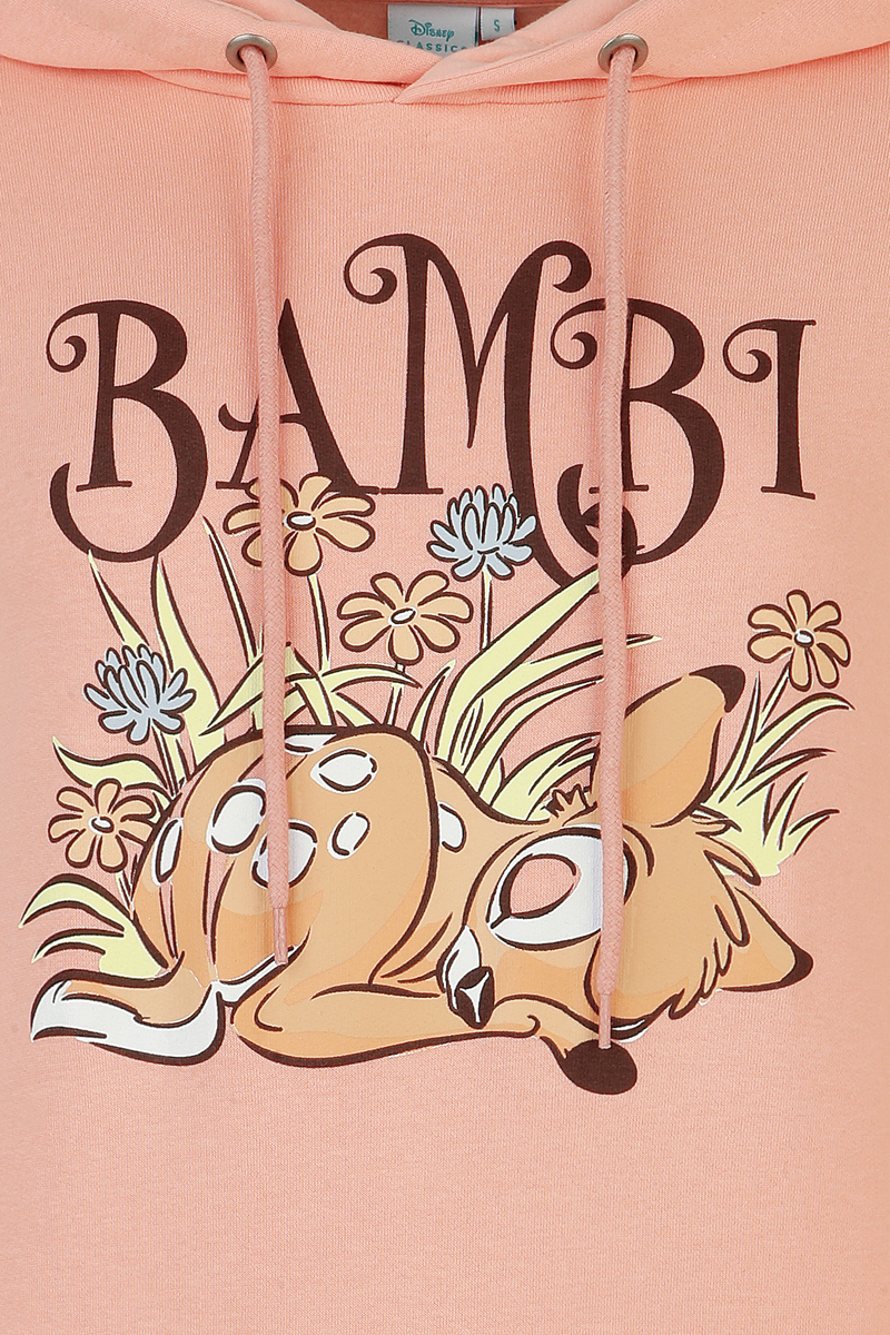 Sweat-shirt à capuche Disney de Bambi - Sleepy - S à 3XL - pour Femme - abricot - Bambi - View 2