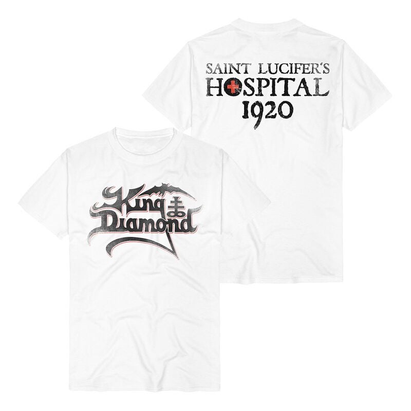 T-Shirt Manches courtes  de King Diamond - Hospital Logo - S à 3XL - pour Homme - blanc - King Diamond