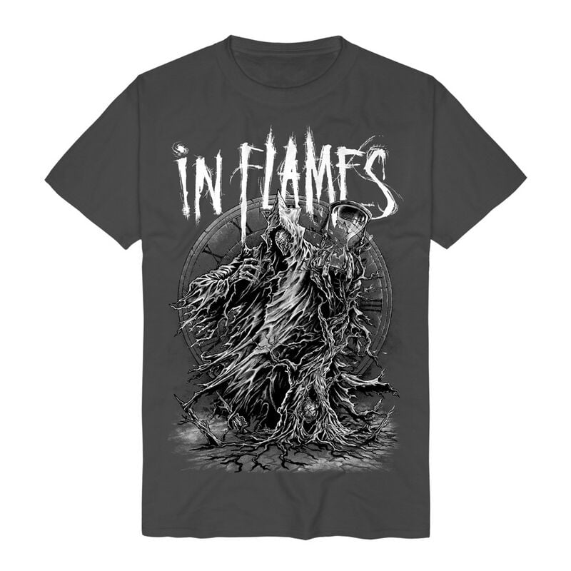 T-Shirt Manches courtes  de In Flames - End Of Time - S à 3XL - pour Homme - anthracite - In Flames