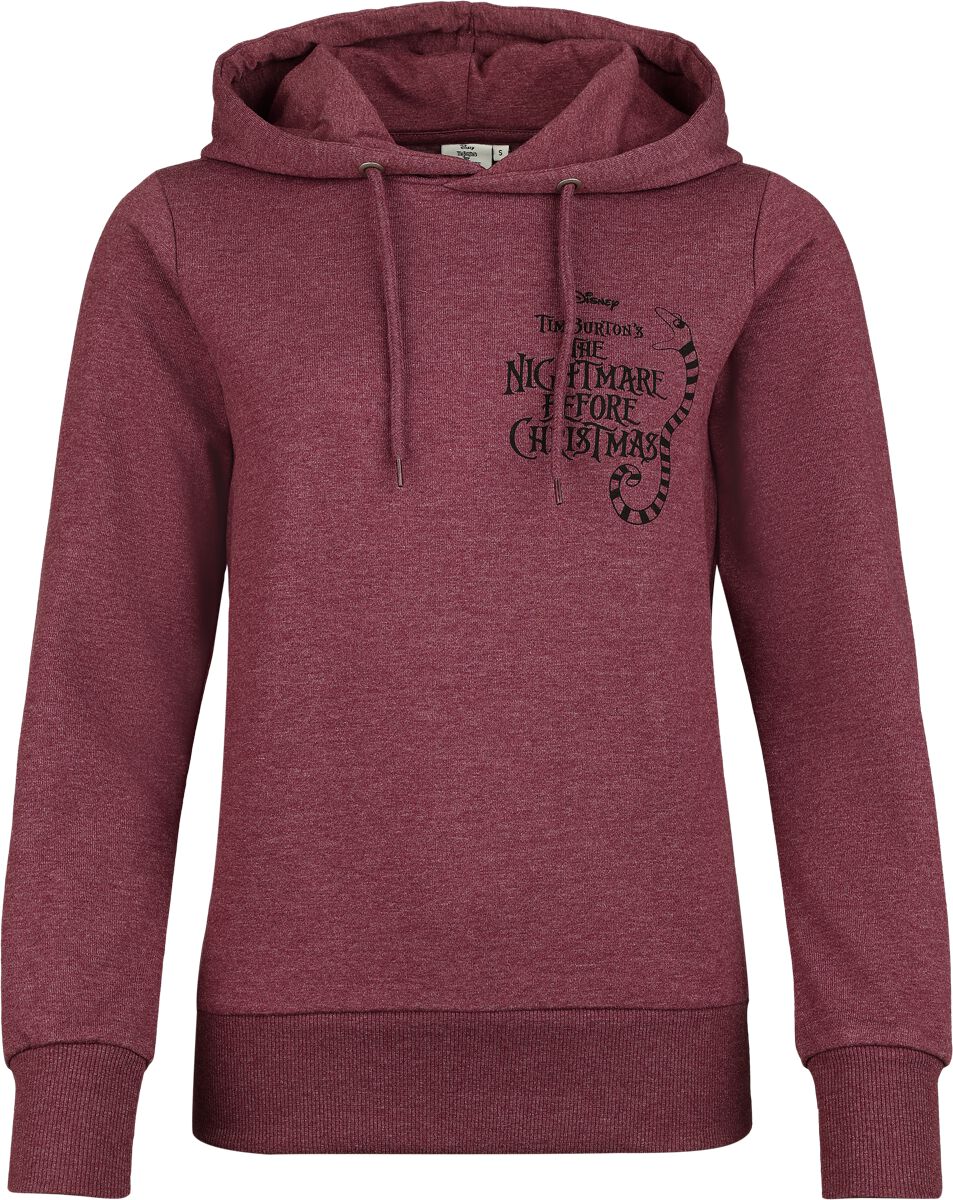 Sweat-shirt à capuche Disney de L'Étrange Noël De Monsieur Jack - Sally - S à 3XL - pour Femme - rouge chiné - L'Étrange Noël De Monsieur Jack