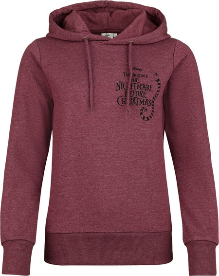 Sweat-shirt à capuche Disney de L'Étrange Noël De Monsieur Jack - Sally - S à 3XL - pour Femme - rouge chiné - L'Étrange Noël De Monsieur Jack