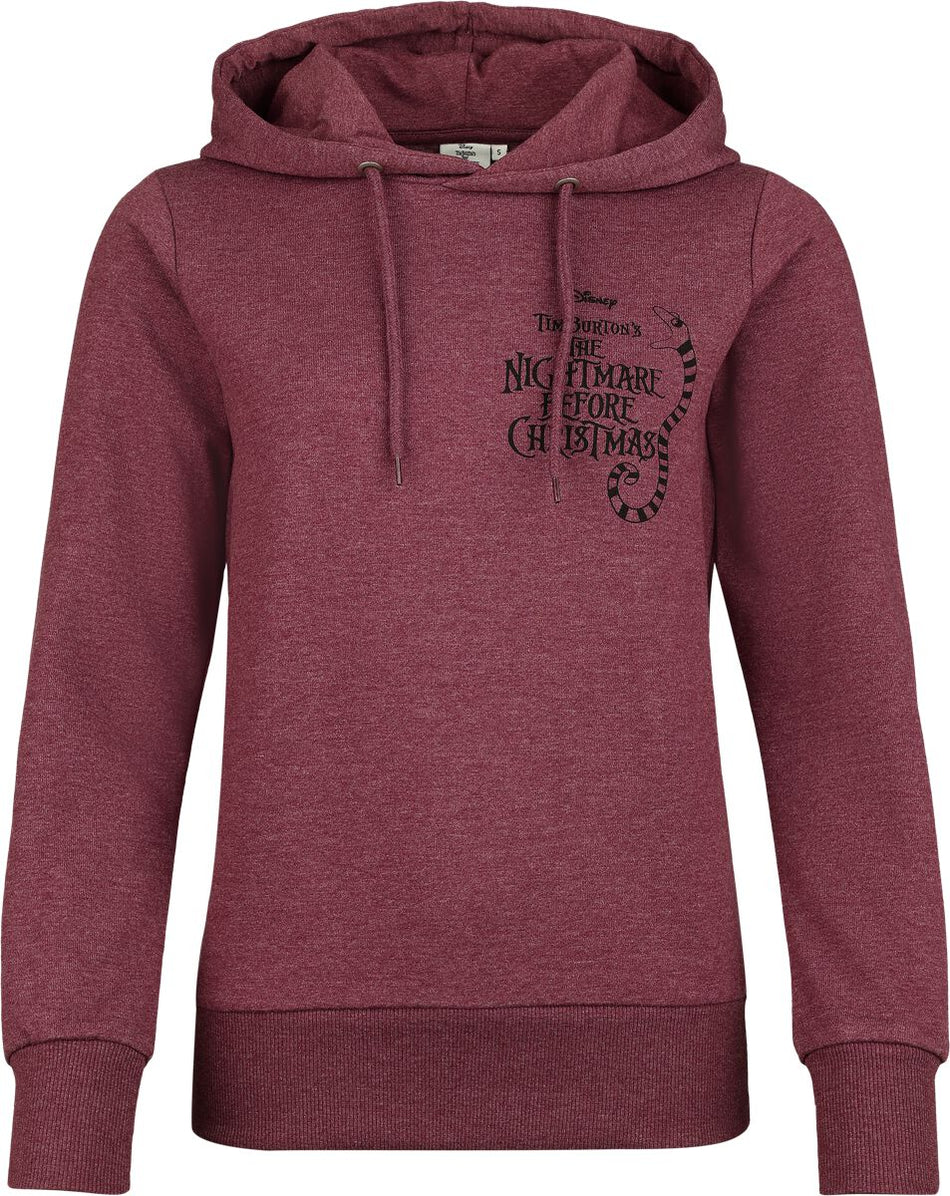 Sweat-shirt à capuche Disney de L'Étrange Noël De Monsieur Jack - Sally - S à 3XL - pour Femme - rouge chiné - L'Étrange Noël De Monsieur Jack