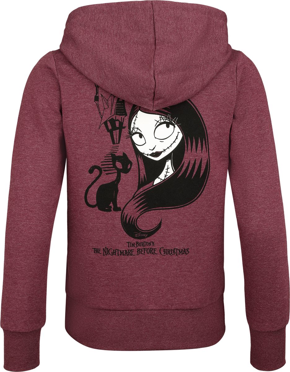 Sweat-shirt à capuche Disney de L'Étrange Noël De Monsieur Jack - Sally - S à 3XL - pour Femme - rouge chiné - L'Étrange Noël De Monsieur Jack - View 2