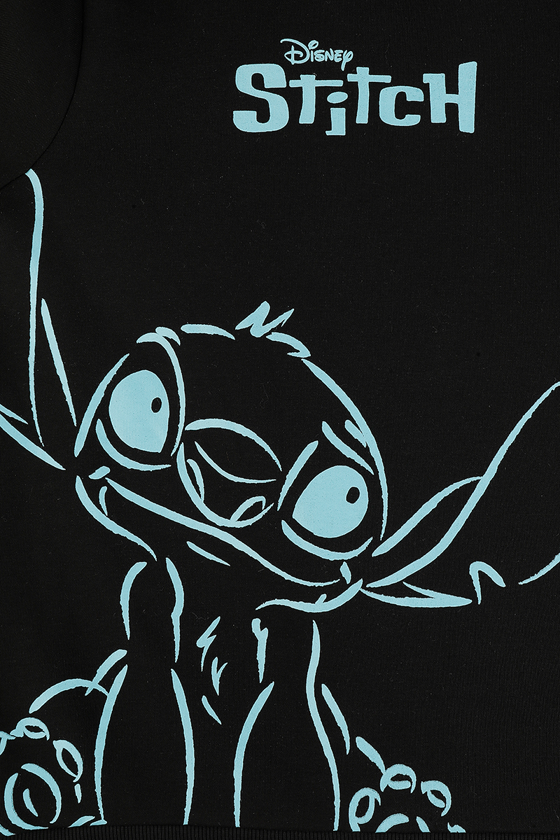 Sweat-shirt à capuche Disney de Lilo & Stitch - Stitch - S à 3XL - pour Femme - noir - Lilo & Stitch - View 2