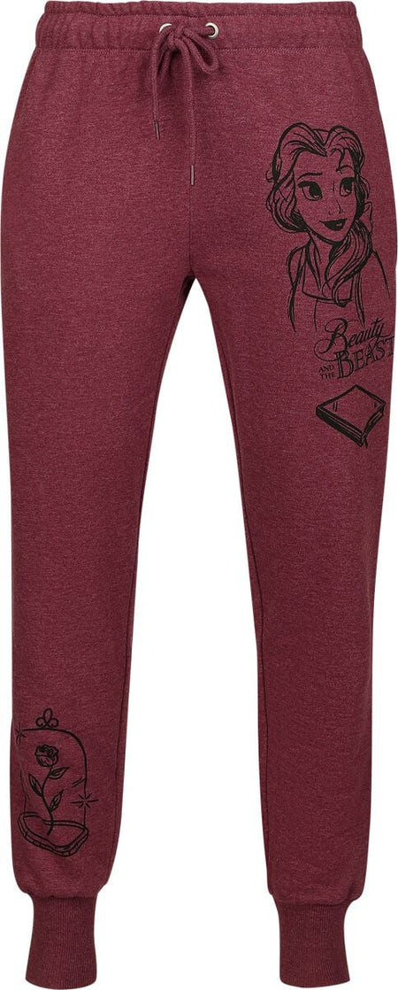 Bas de survêtement Disney de Princesses Disney - Belle - S à 3XL - pour Femme - rouge chiné - Princesses Disney