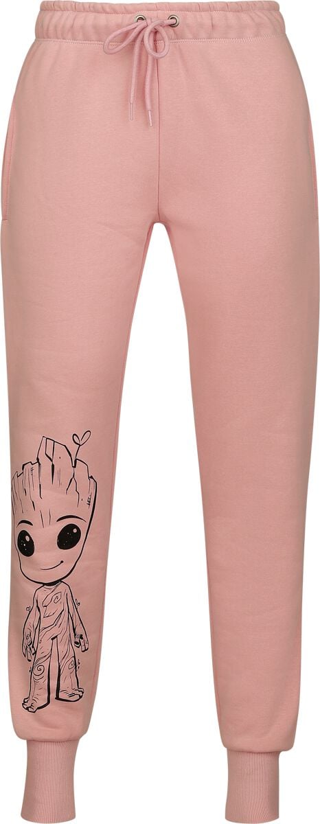 Bas de survêtement Disney de Les Gardiens De La Galaxie - I Am Groot - S à 3XL - pour Femme - vieux rose - Les Gardiens De La Galaxie