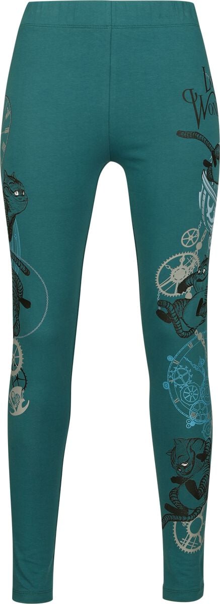 Legging Disney de Alice au Pays des Merveilles - Looking For Wonderland - S à 3XL - pour Femme - pétrole - Alice au Pays des Merveilles