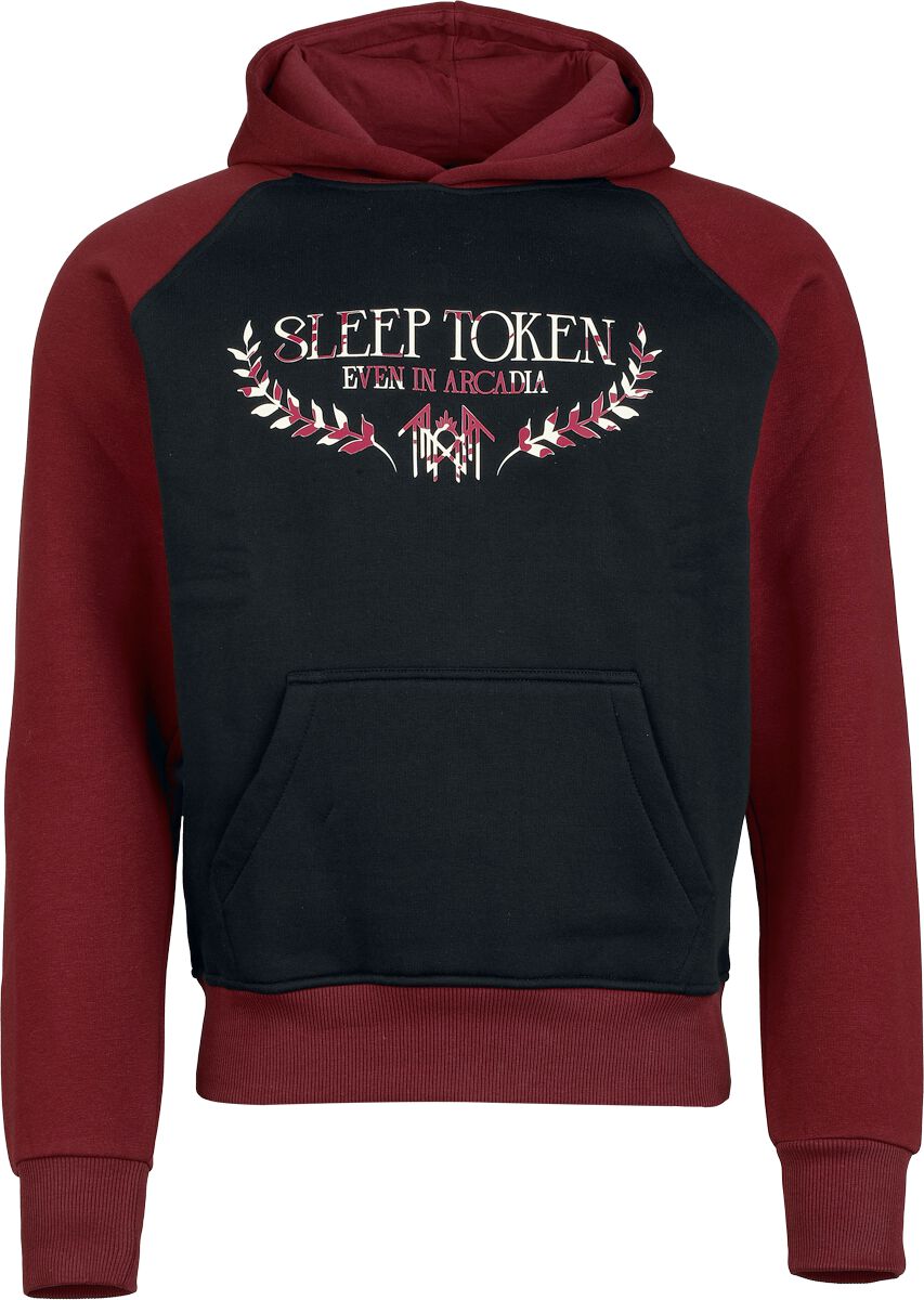 Sweat-shirt à capuche  de Sleep Token - Logo - S à 5XL - pour Homme - noir/bourgogne - Sleep Token