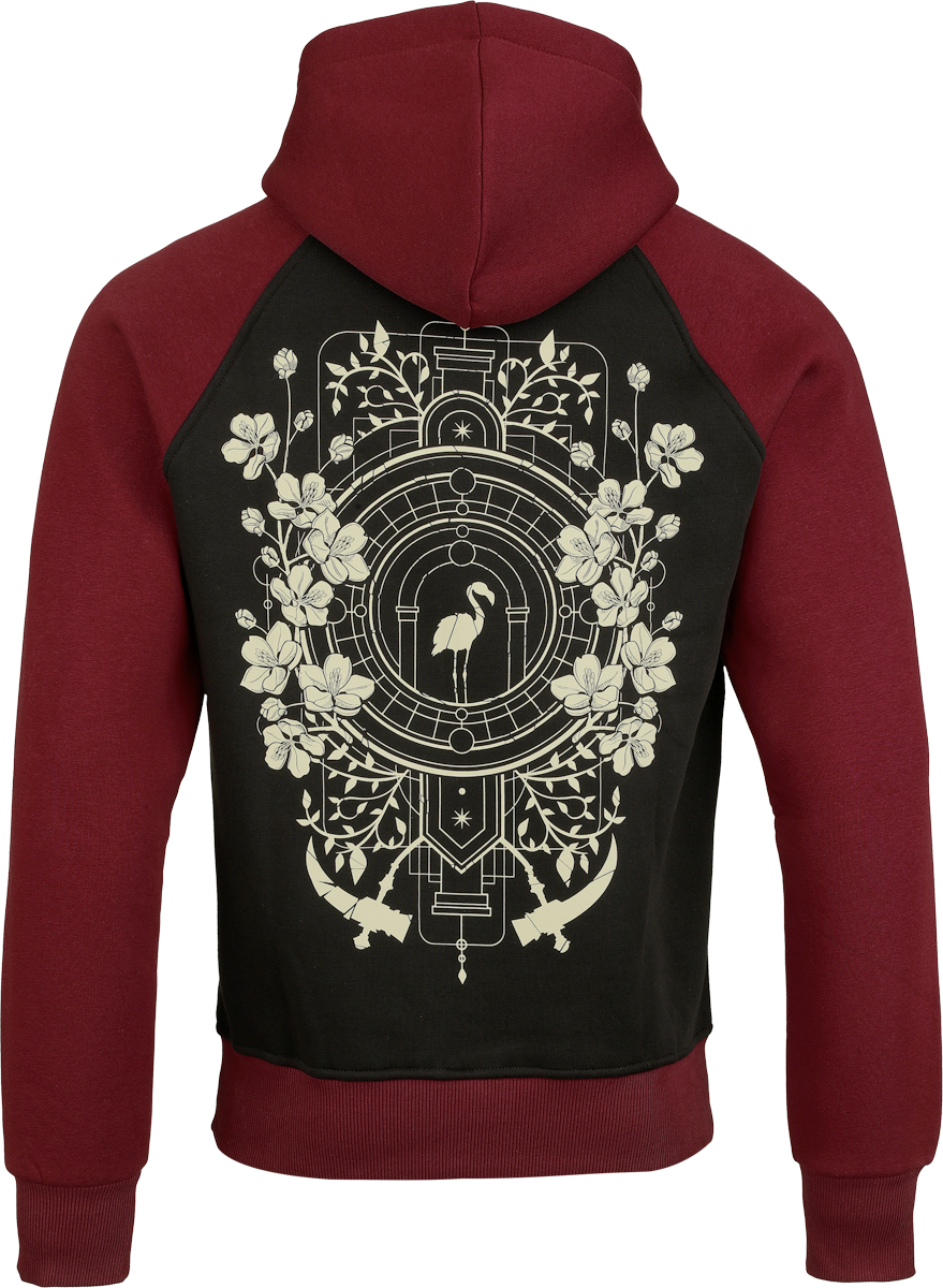Sweat-shirt à capuche  de Sleep Token - Logo - S à 5XL - pour Homme - noir/bourgogne - Sleep Token - View 2
