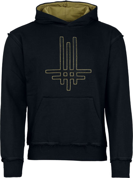 Sweat-shirt à capuche  de Behemoth - Logo - S à 5XL - pour Homme - noir/olive - Behemoth