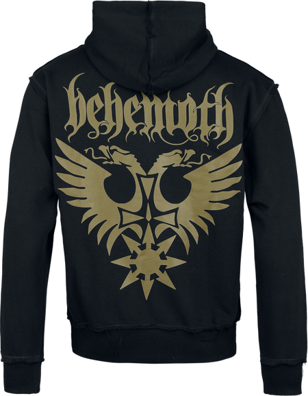 Sweat-shirt à capuche  de Behemoth - Logo - S à 5XL - pour Homme - noir/olive - Behemoth - View 2