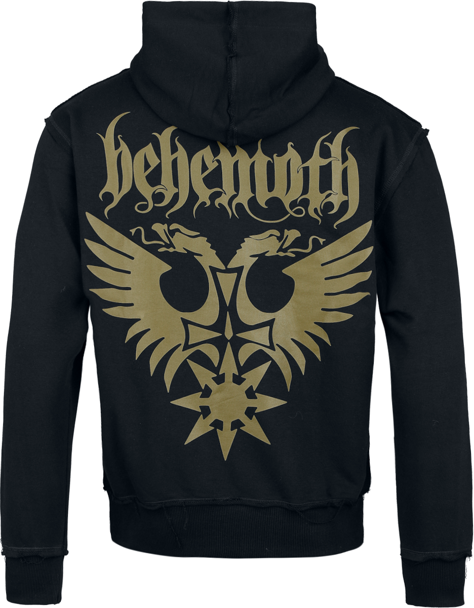 Sweat-shirt à capuche  de Behemoth - Logo - S à 5XL - pour Homme - noir/olive - Behemoth - View 2