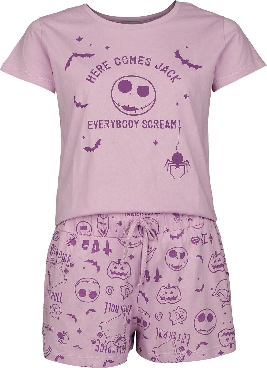 Pyjama Disney de L'Étrange Noël De Monsieur Jack - Here Comes Jack - S à 3XL - pour Femme - multicolore - L'Étrange Noël De Monsieur Jack