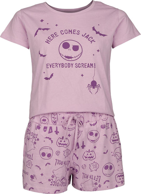 Pyjama Disney de L'Étrange Noël De Monsieur Jack - Here Comes Jack - S à 3XL - pour Femme - multicolore - L'Étrange Noël De Monsieur Jack