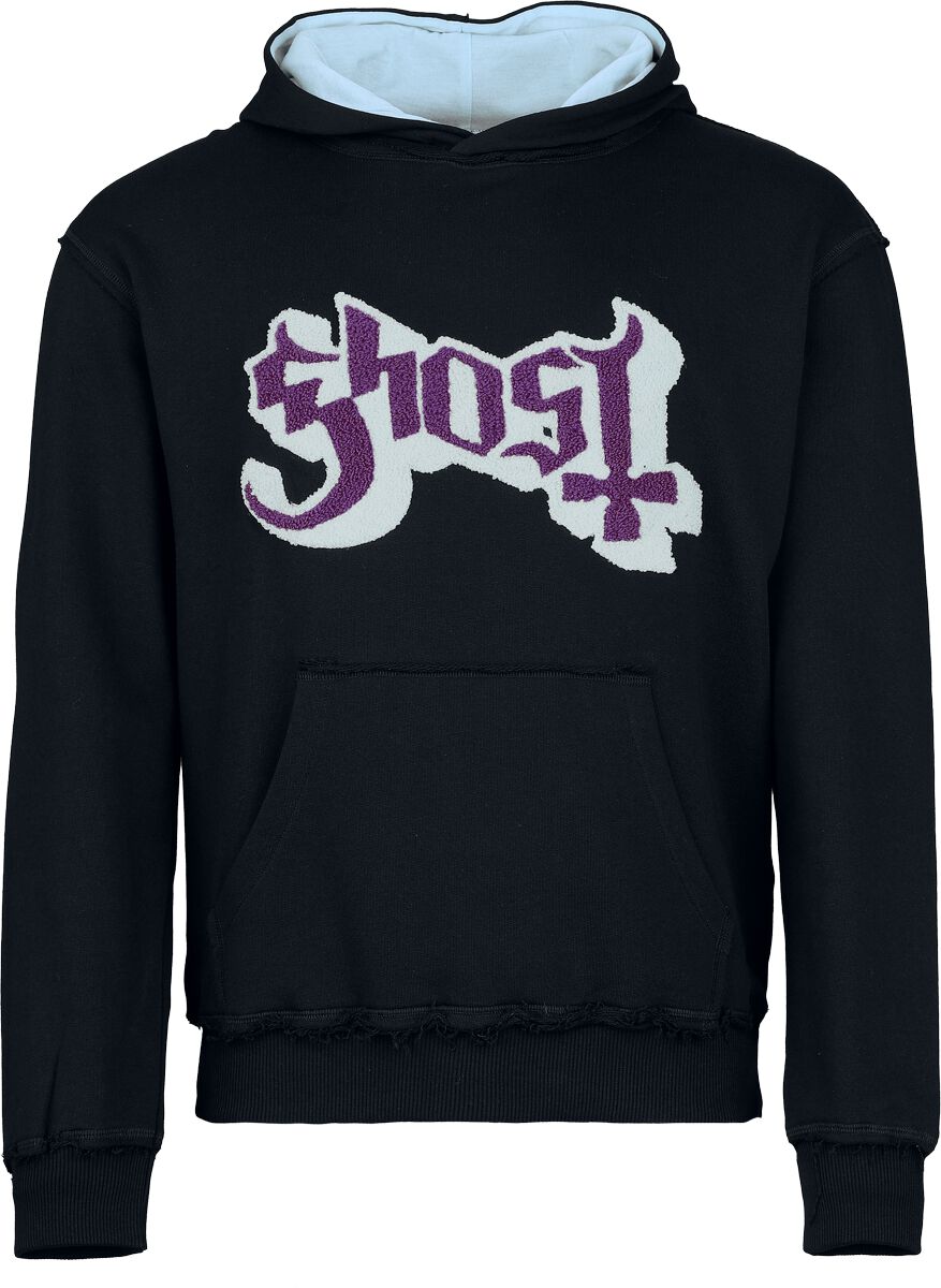 Sweat-shirt à capuche  de Ghost - Logo - S à 3XL - pour Homme - noir/bleu - Ghost