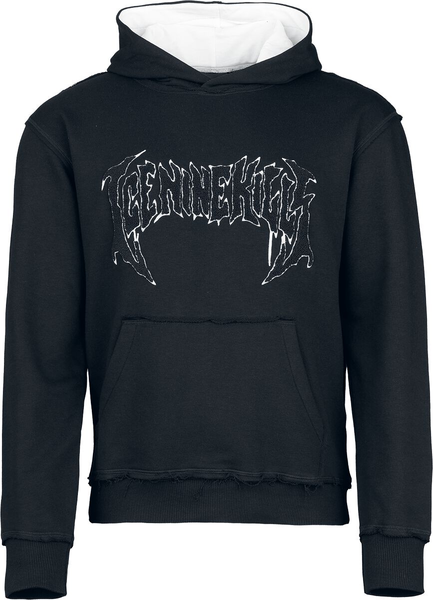 Sweat-shirt à capuche  de Ice Nine Kills - Logo - S à 3XL - pour Homme - noir/blanc - Ice Nine Kills