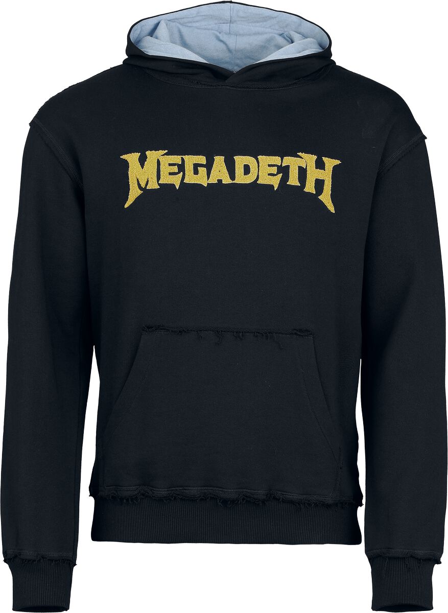 Sweat-shirt à capuche  de Megadeth - Logo - S à XXL - pour Homme - noir/bleu - Megadeth
