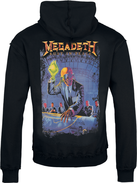 Sweat-shirt à capuche  de Megadeth - Logo - S à XXL - pour Homme - noir/bleu - Megadeth - View 2