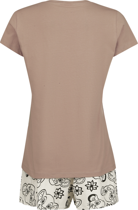Pyjama Disney de Le Roi Lion - Simba & Nala - S à 3XL - pour Femme - beige/marron - Le Roi Lion - View 2