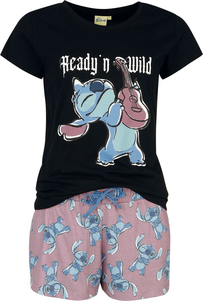 Pyjama Disney de Lilo & Stitch - Ready 'n Wild - S à 3XL - pour Femme - multicolore - Lilo & Stitch