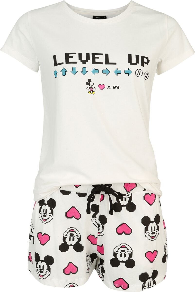 Pyjama Disney de Mickey Mouse - Cheat Code - S à 3XL - pour Femme - multicolore - Mickey Mouse