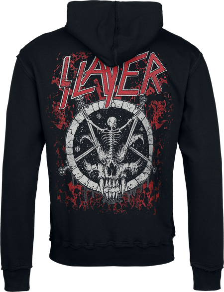Sweat-shirt à capuche  de Slayer - Logo - S à 3XL - pour Homme - noir/rouge - Slayer - View 2