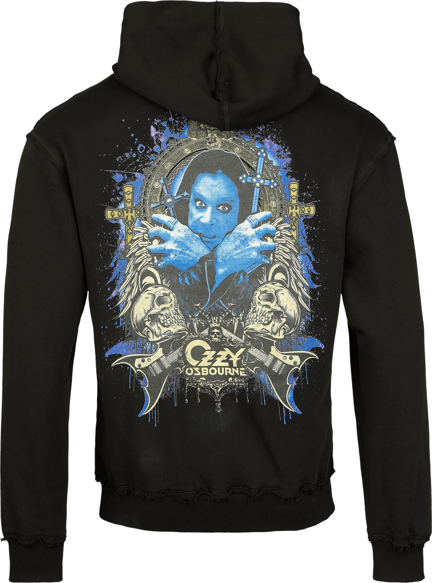 Sweat-shirt à capuche  de Ozzy Osbourne - Logo - S à 3XL - pour Homme - noir/jaune - Ozzy Osbourne - View 2