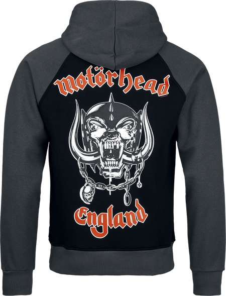 Sweat-shirt à capuche  de Motörhead - Logo - S à XL - pour Homme - noir/gris - Motörhead - View 2