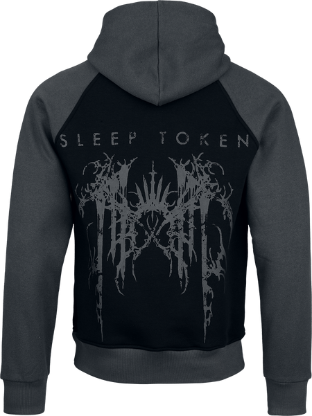 Sweat-shirt à capuche  de Sleep Token - Logo - S à 5XL - pour Homme - noir/gris - Sleep Token - View 2