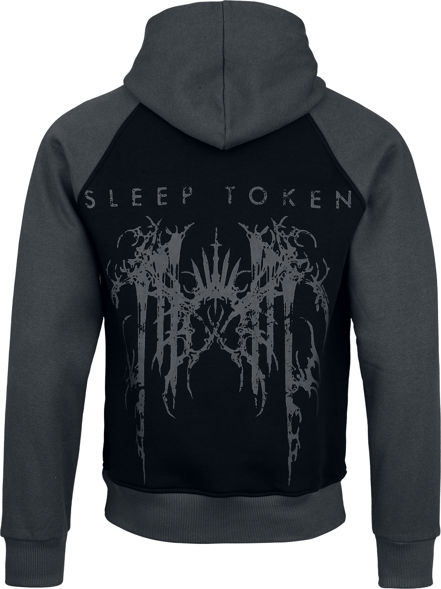 Sweat-shirt à capuche  de Sleep Token - Logo - S à 5XL - pour Homme - noir/gris - Sleep Token - View 2