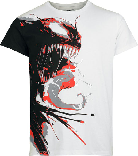 T-Shirt Manches courtes Disney de Spider-Man - Venom - S à 3XL - pour Homme - blanc/noir - Spider-Man