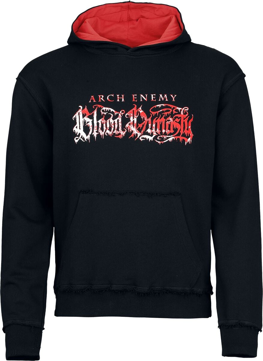 Sweat-shirt à capuche  de Arch Enemy - Logo - S à XXL - pour Homme - noir/rouge - Arch Enemy