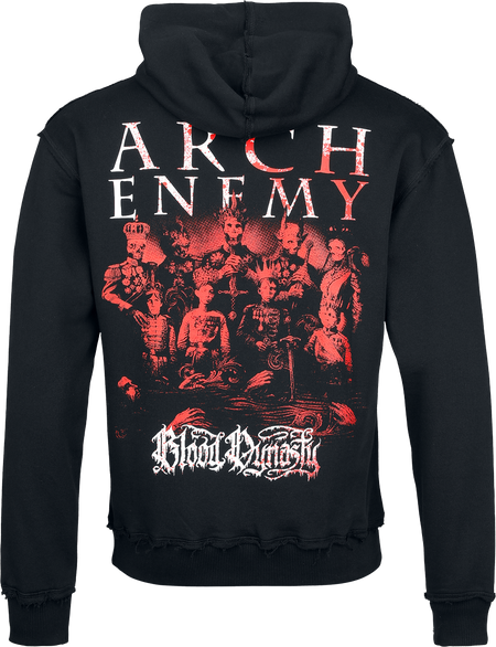 Sweat-shirt à capuche  de Arch Enemy - Logo - S à XXL - pour Homme - noir/rouge - Arch Enemy - View 2