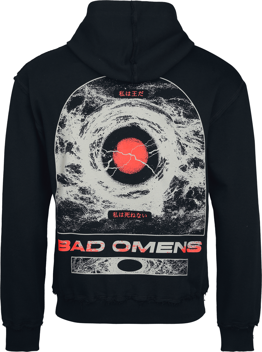 Sweat-shirt à capuche  de Bad Omens - Logo - S à 5XL - pour Homme - noir/rouge - Bad Omens - View 2