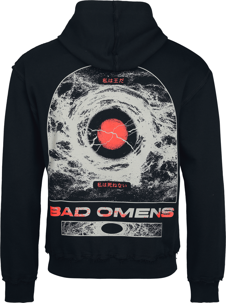 Sweat-shirt à capuche  de Bad Omens - Logo - S à 4XL - pour Homme - noir/rouge - Bad Omens - View 2