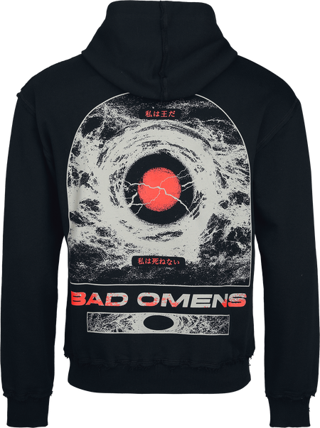 Sweat-shirt à capuche  de Bad Omens - Logo - S à 4XL - pour Homme - noir/rouge - Bad Omens - View 2