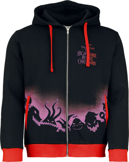 Sweat-shirt zippé à capuche Disney de L'Étrange Noël De Monsieur Jack - Ghostlike Charm - S à XXL - pour Homme - multicolore - L'Étrange Noël De Monsieur Jack