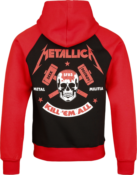 Sweat-shirt à capuche  de Metallica - Logo - S à 3XL - pour Homme - noir/rouge - metallica - View 2